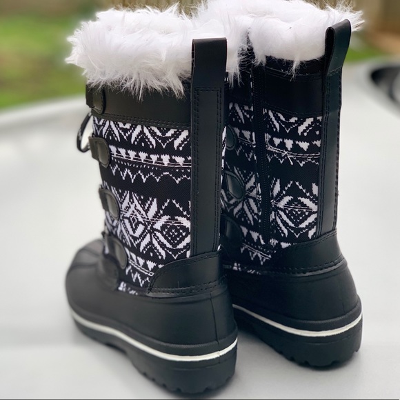 Girls' Tall Lace-Up Water Resistant Winter Boot - Picture 7 of 8
